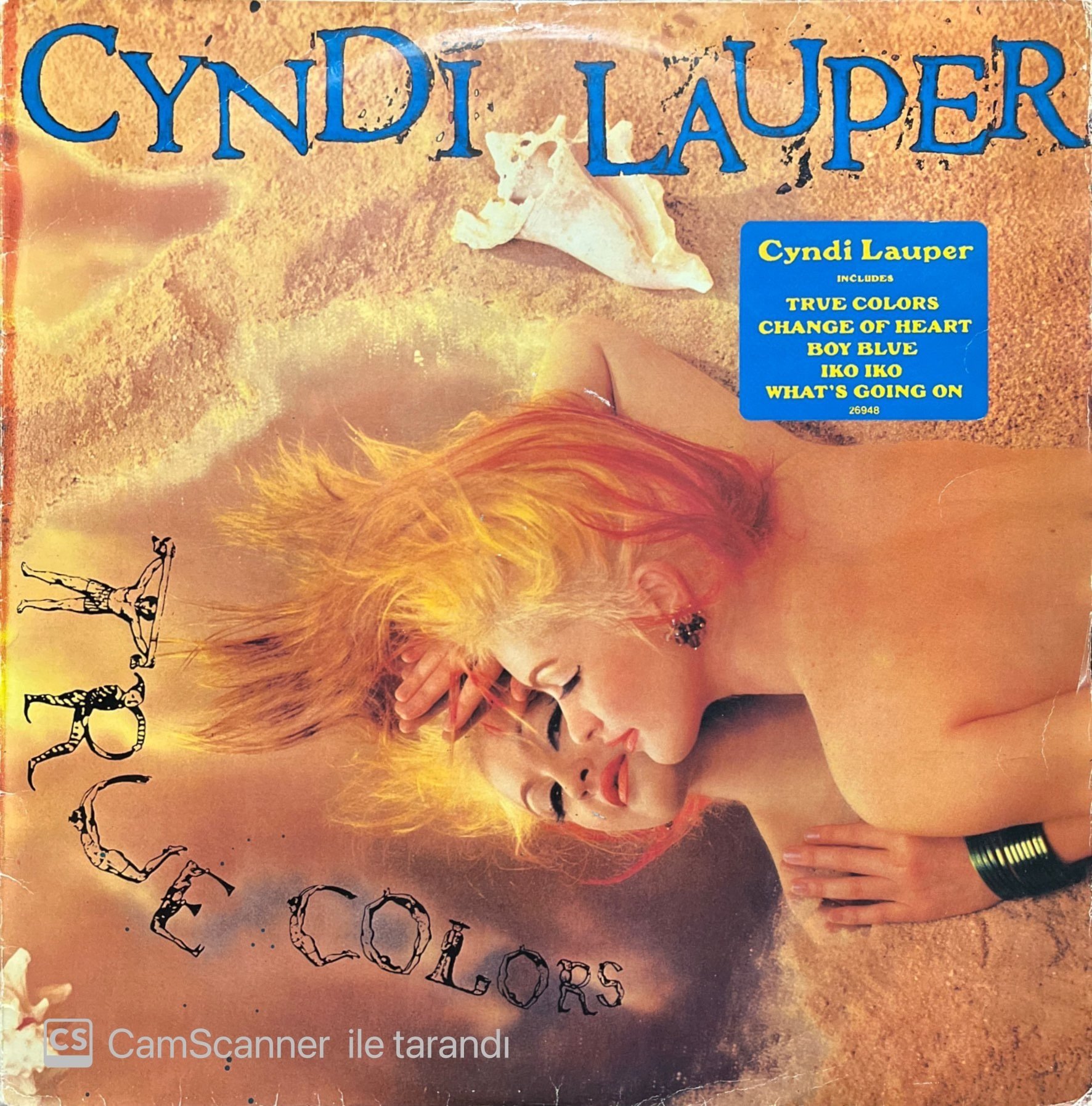 Cyndi Lauper True Colors LP Plak