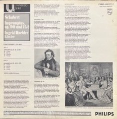 Schubert Impromputus Op.90 Und 142 LP Klasik Plak