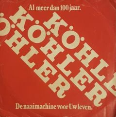 Uv Köhller Prive Demonstratie  Al Meer Dan100 Jaar  De Naaimachine Voor Uw Leven 45lik Plak