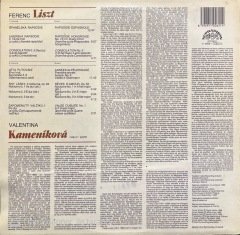 Kamenikova Plays Liszt LP Klasik Plak