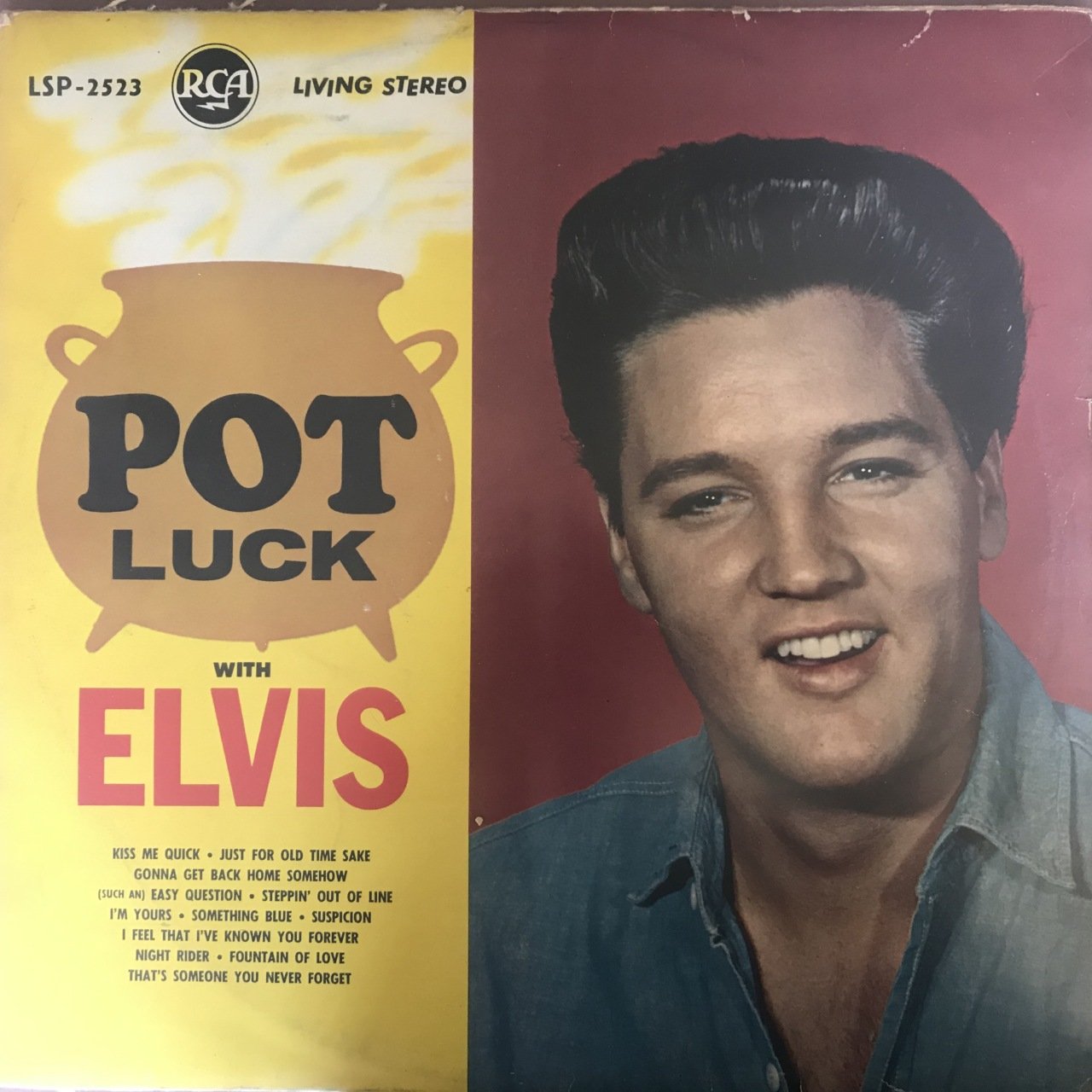 Elvis Presley Pot Luck LP Plak
