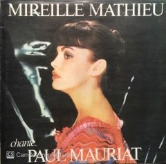 Mireille Mathieu Chante Paul Mauriat LP Plak