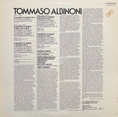 Albinoni Maurice Andre Guy Touvron LP Klasik Plak