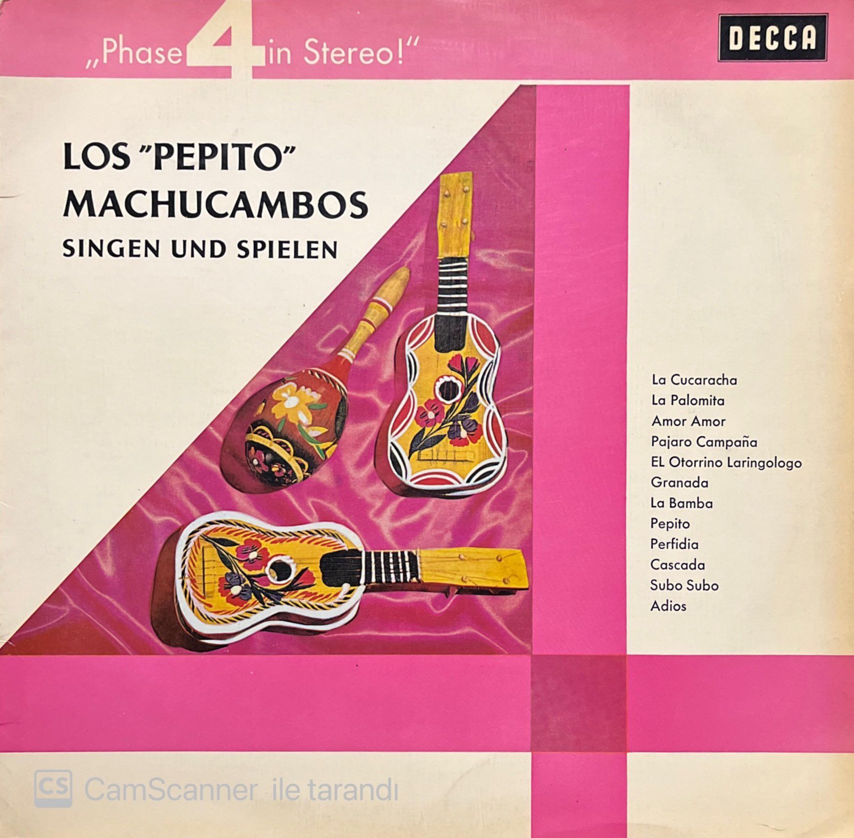 Los Pepito Machucambos Singen Und Spielen LP Plak