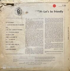 Dean Martin Let's Be Friendly LP Plak