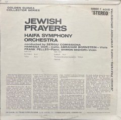Jewish Prayers Haifa Symphony Orchestra LP Klasik Plak