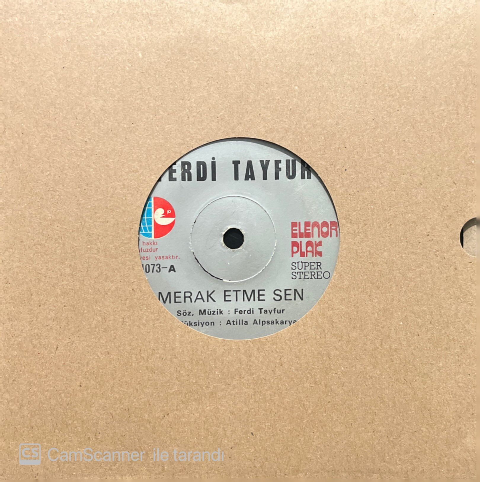 Ferdi Tayfur Merak Etme Sen 45lik plak