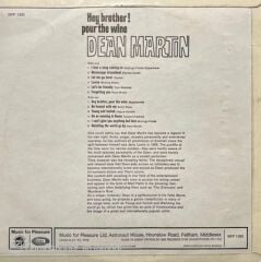 Dean Martin Hey Brother! Pour The Wine LP Plak