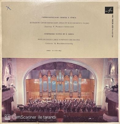 Symphonic Suites By E. Grieg LP Plak