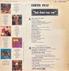 Edith Piaf Bal Dans Ma Rue LP Plak