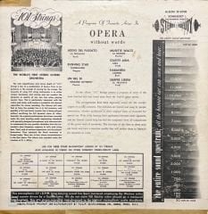 101 Strings Opera Without Words LP Plak
