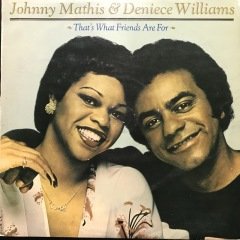 Johnny Mathis & Deniece Williams Thats What Friends Are For LP Plak