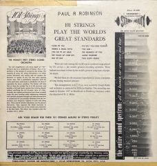 Paul R. Robenson 101 Strings Play The Great Standards LP Plak