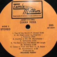 Diana Ross Lionel Richie My Endless Love LP Plak