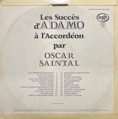 Oscar Saintal Les Succes d' Adamo LP Plak