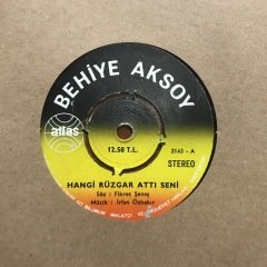 Behiye Aksoy Hangi Rüzgar Attı Seni 45lik Plak
