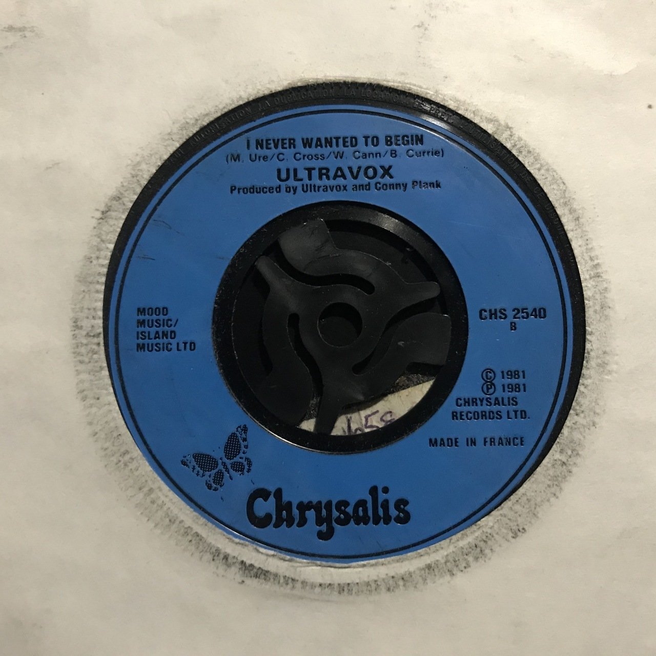 Ultravox The Thin Wall 45lik Plak
