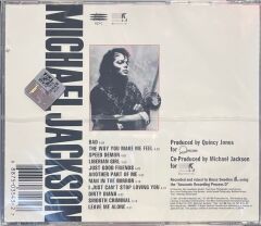CD Michael Jackson Bad (Jewelcase Version) (Açılmamış Ambalajında) CD