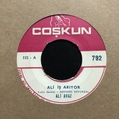 Ali Avaz Ali İş Arıyor 45lik Plak