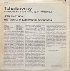 Tchaikovsky Symphony No.6 Pathetique LP Klasik Plak