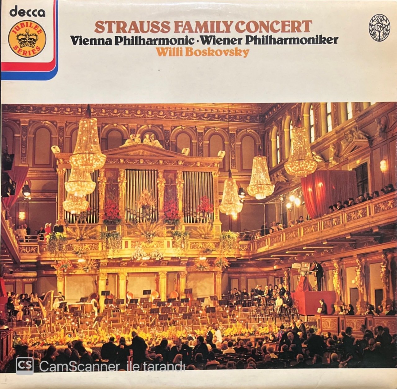 Willi Boskovsky Strauss Family Concert LP Klasik Plak
