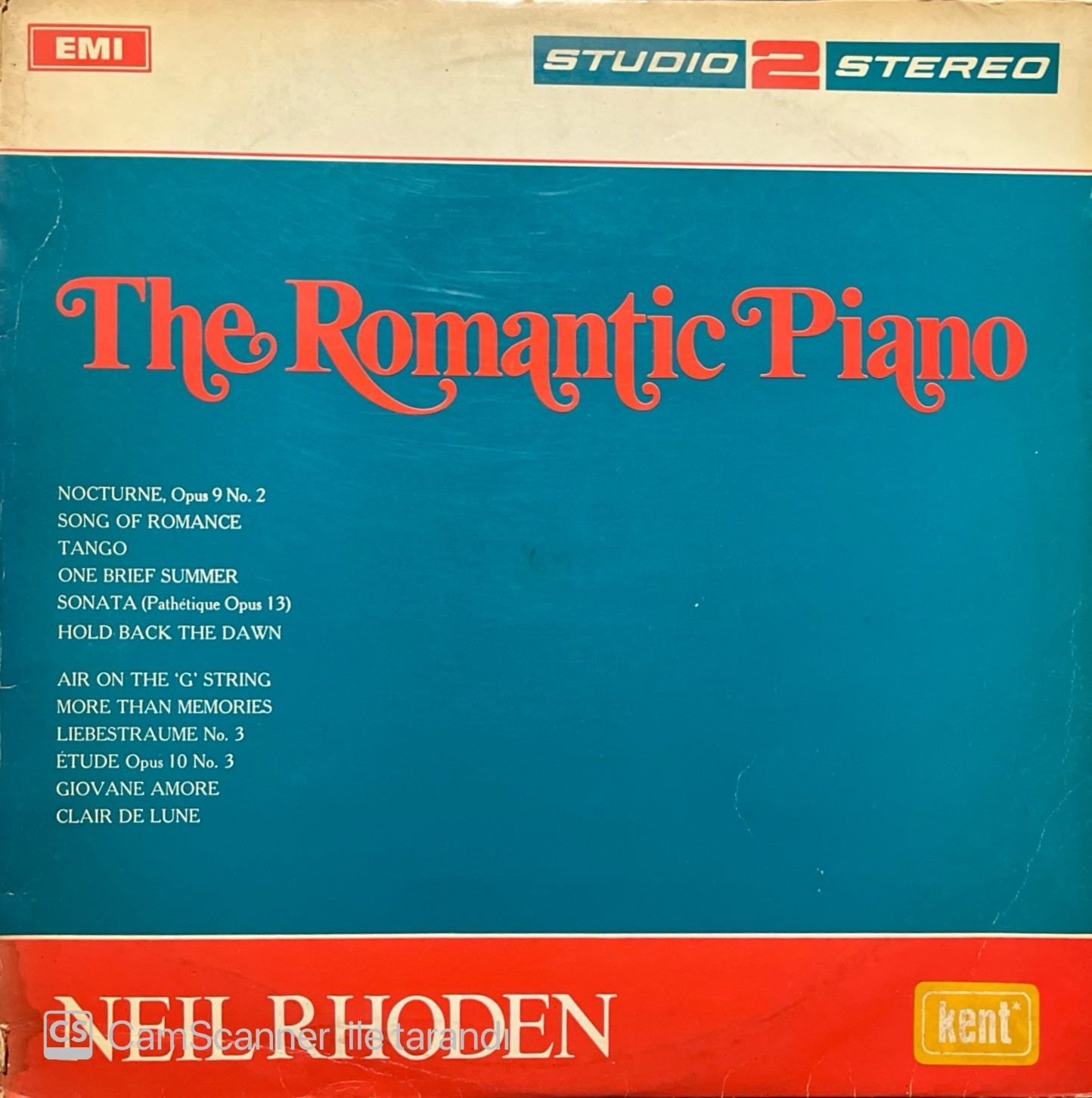 Neil Rhoden The Romantic Piano LP Plak