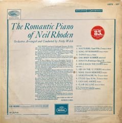 Neil Rhoden The Romantic Piano LP Plak