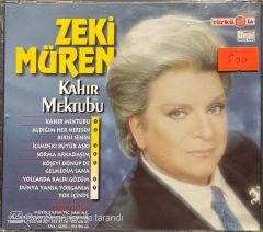 Zeki Müren Kahır Mektubu Türküola Alman Baskı Sarı Bandrollü Dönem Nadir CD