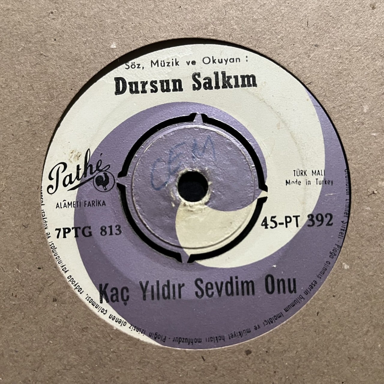 Dursun Salkım Bekleme Hiç Yolumu 45lik Plak