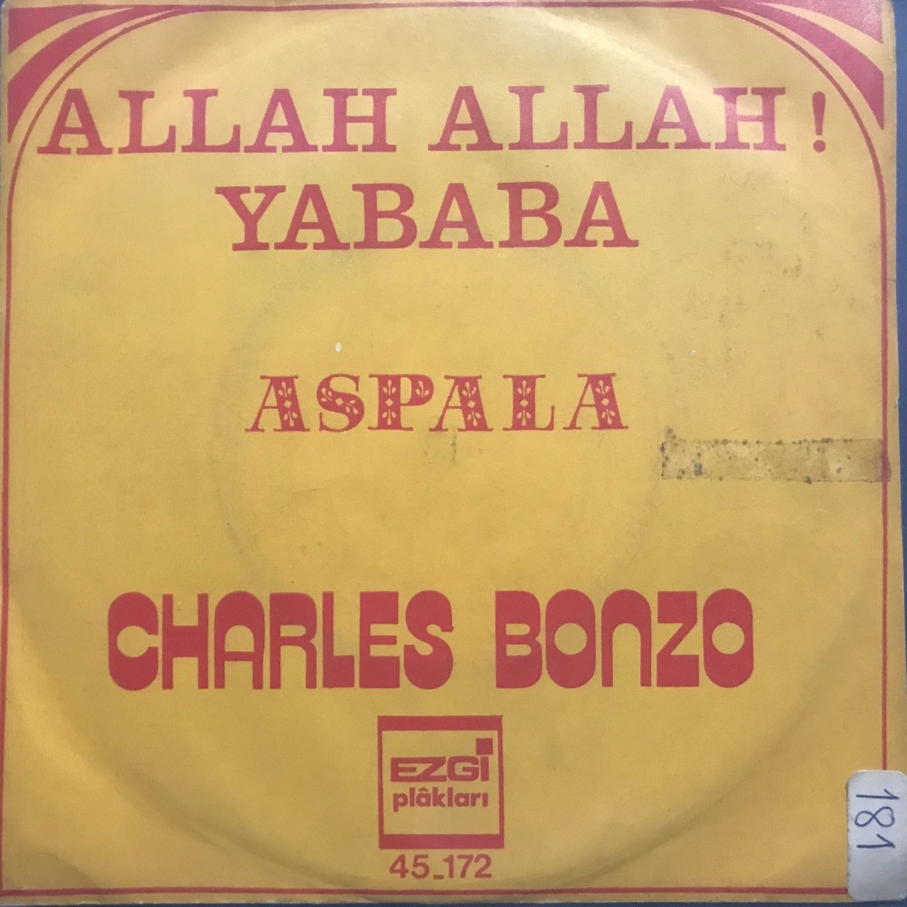 Charles Bonzo Allah Allah Ya Baba 45lik Plak