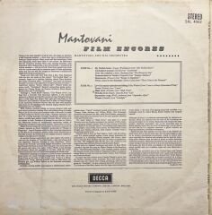 Mantovani And His Orchestra Film Encores Soundtrack LP Plak