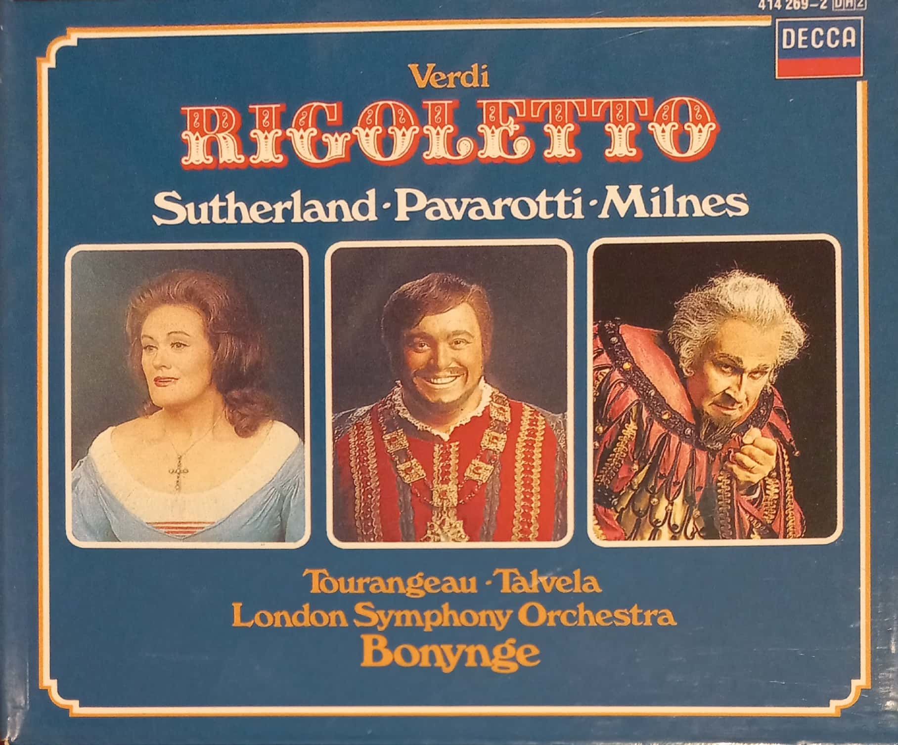 Verdi Rigolltto Sutherland Pavarotti Milnes CD