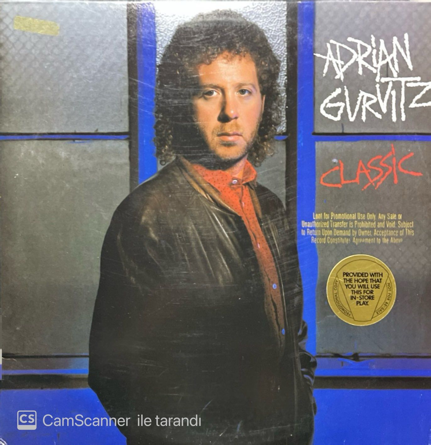 Adrian Gurvitz Classic Promosyon Baskı LP Plak