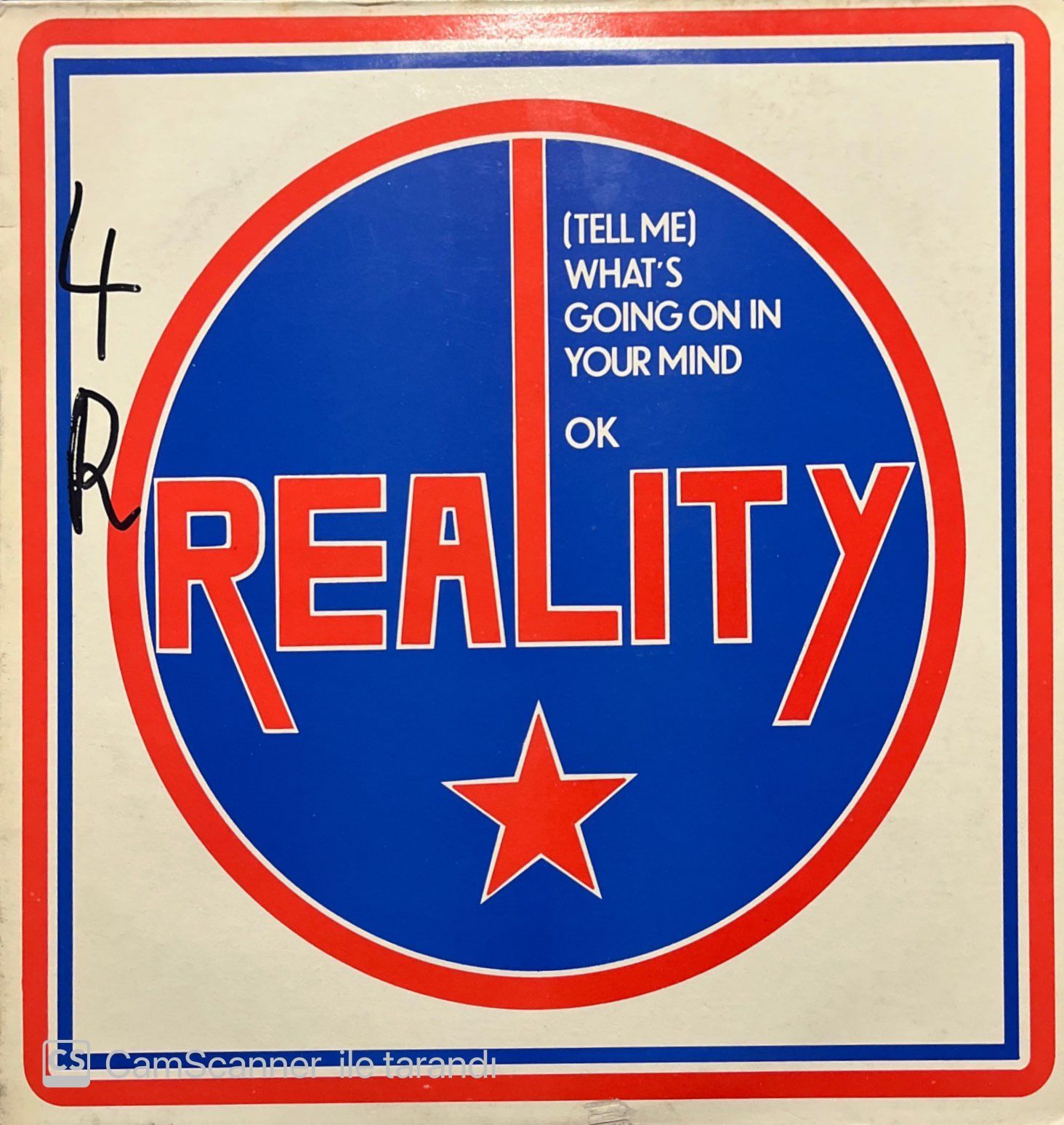 Reality (Tell Me) What's Going On In Your Mind LP Plak