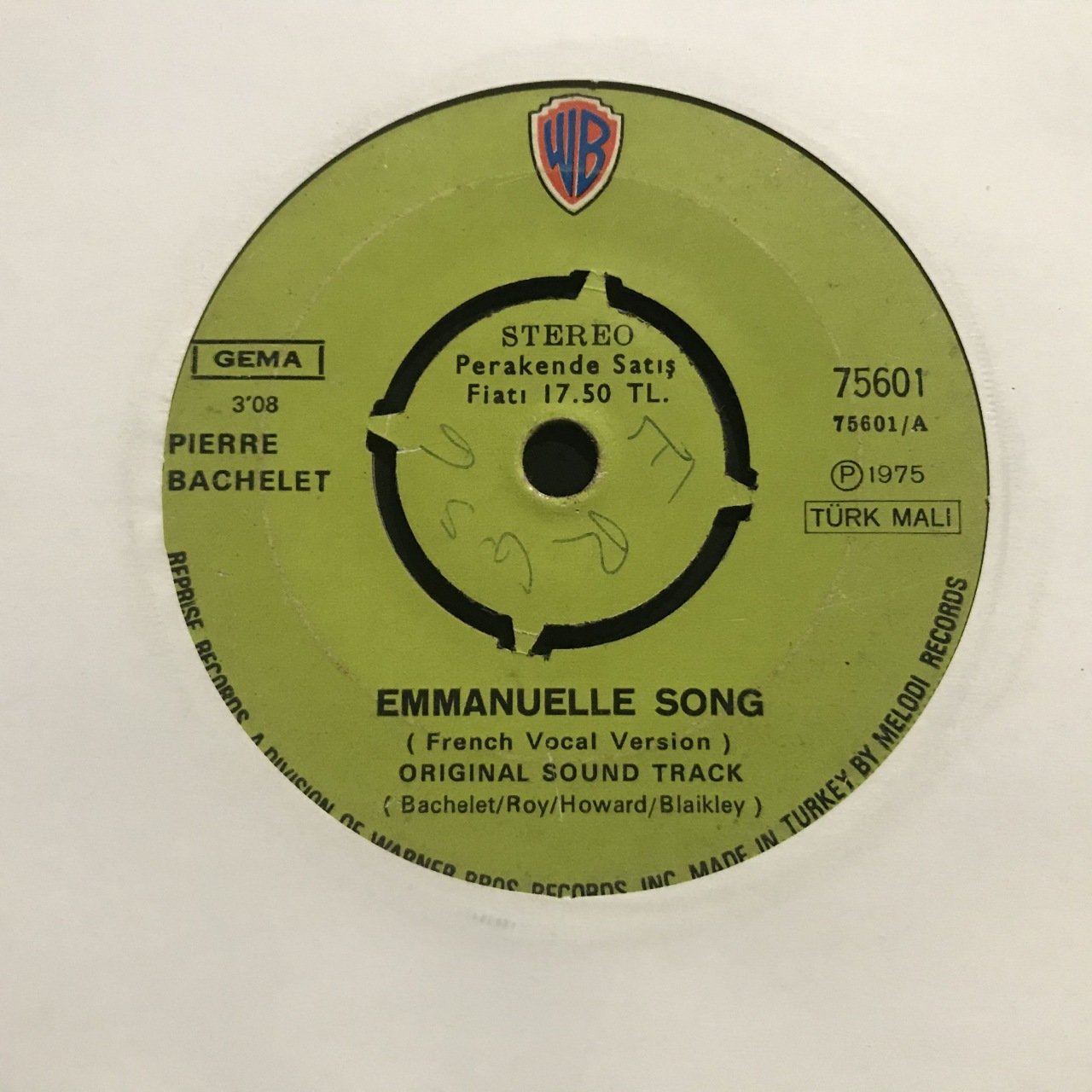 Emmanuelle Song 45lik Plak
