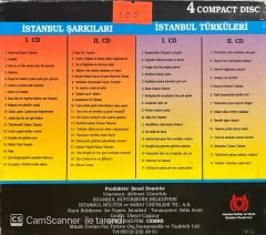 İstanbul Şarkıları Türküleri 4 CD Lik Set