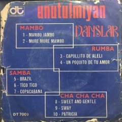 Unutulmayan Danslar 10 Şarkı 45lik Plak