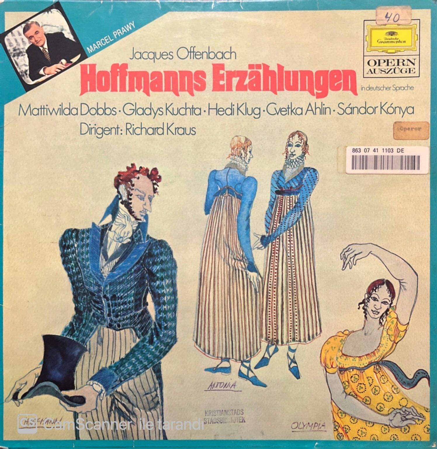Jacques Offenbach Hoffmanns Erzahlungen LP Plak
