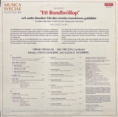 Musica Sveciae Ett Bondbröllop LP Klasik Plak