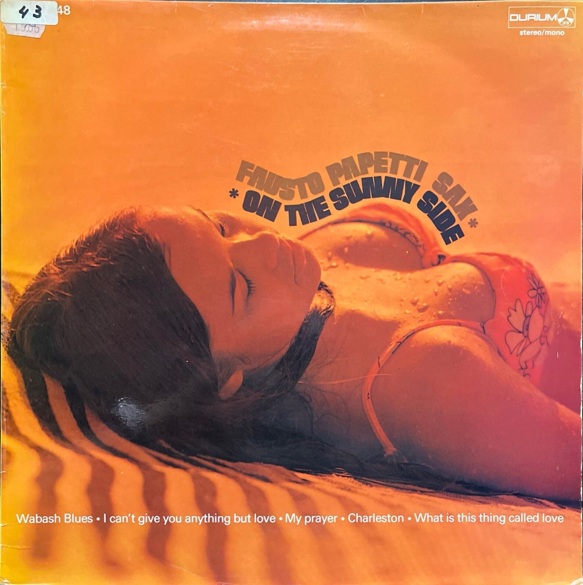 Fausto Papetti Sax On The Sunny Side LP Plak