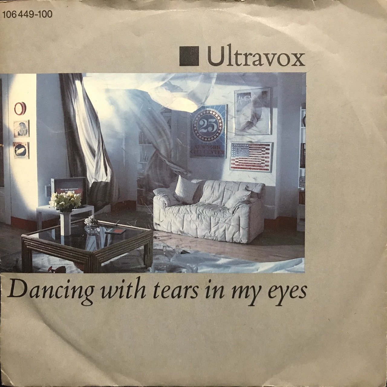 Ultravox Dancing With Tears In My Eyes 45lik Plak
