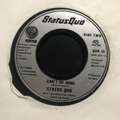 Status Quo Can't Be Done 45lik Plak