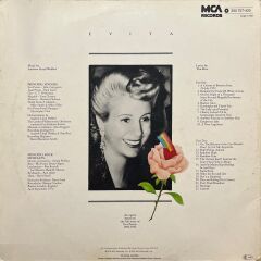 Evita An Opera Based On The Life Story Of Eva Peron Double LP Plak
