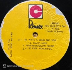 Earth Wind & Fire LP Plak