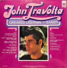 John Travolta Greased Lightnin Sandy Beyaz Renkli Plak Soundtrack LP Plak