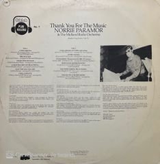Thank You For The Music Norrie Paramor LP Plak