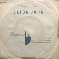 Elton John I Guess That's Why Call It The Lues 45lik Plak