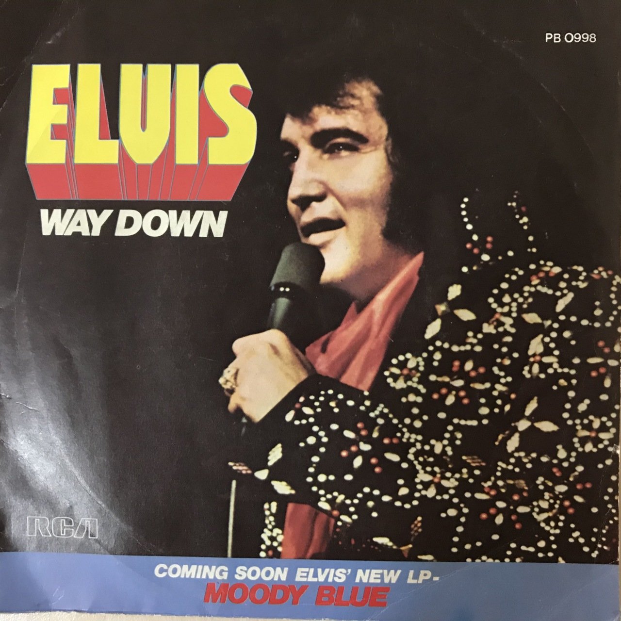 Elvis Presley Way Down 45lik Plak