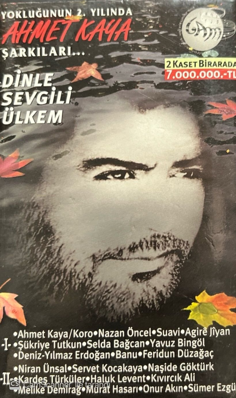 Ahmet Kaya Şarkıları Dinle Sevgili Ülkem Doble Kaset
