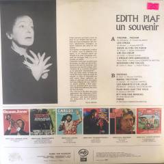 Edit Piaf Un Souvenir Padam Padam LP Plak
